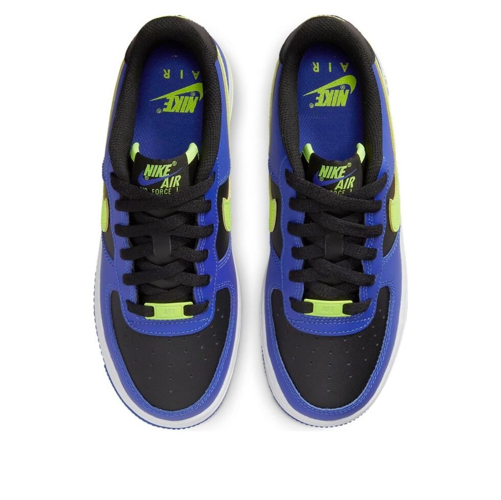 (GS) Nike Air Force 1 Low LV8 'Racer Blue Volt' FD0302-400 - Image 4
