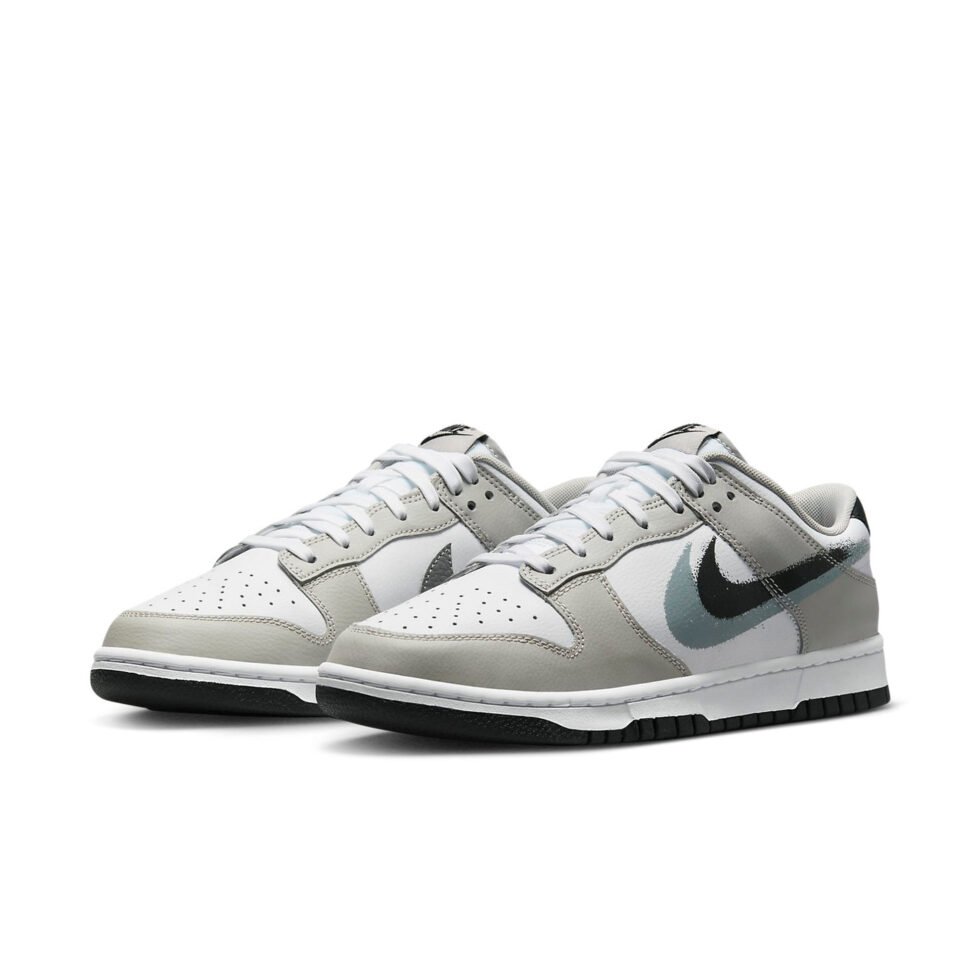 Nike Dunk Low 'Spray Paint Swoosh' FD0661-100 - Image 3