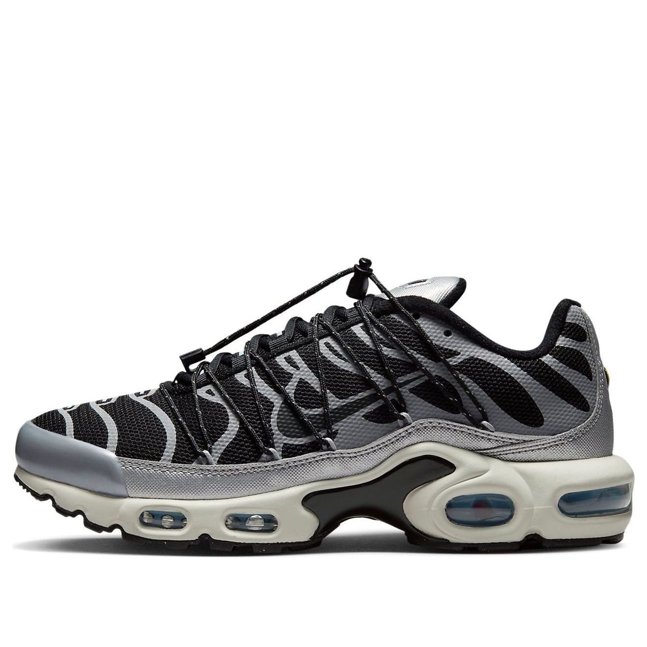 (WMNS) Nike Air Max Plus 'Lace Toggle - Black Metallic Silver' FD0799-001