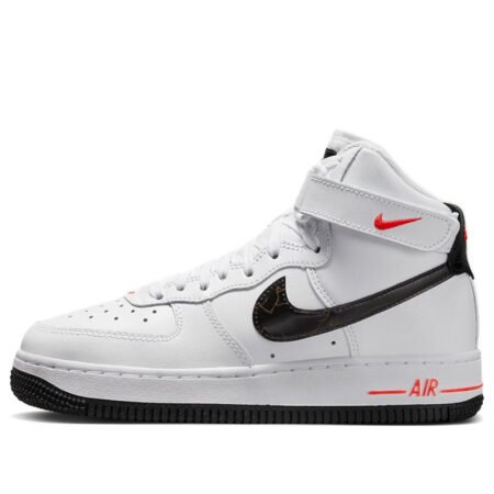 (GS) Nike Air Force 1 High 'White Black Bright Crimson' FD1019-100