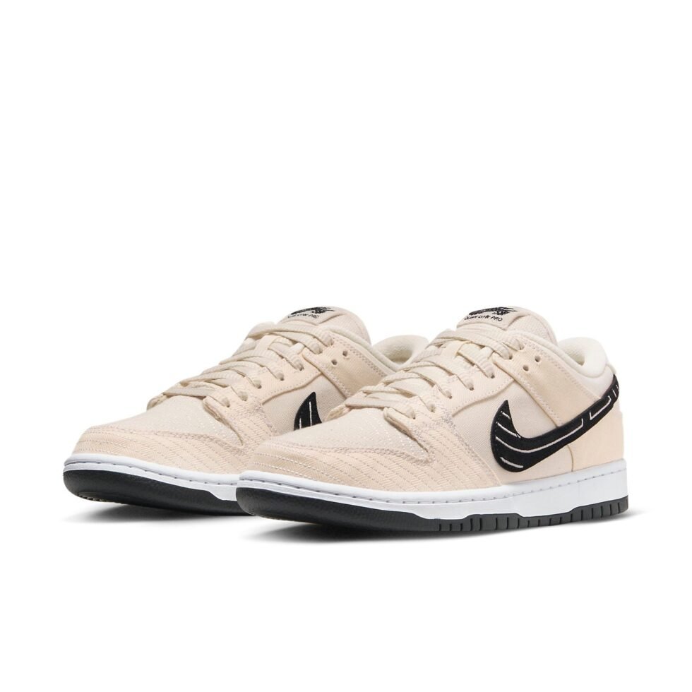 Nike SB Dunk Low 'Albino & Preto - Pearl White' FD2627-200 - Image 2