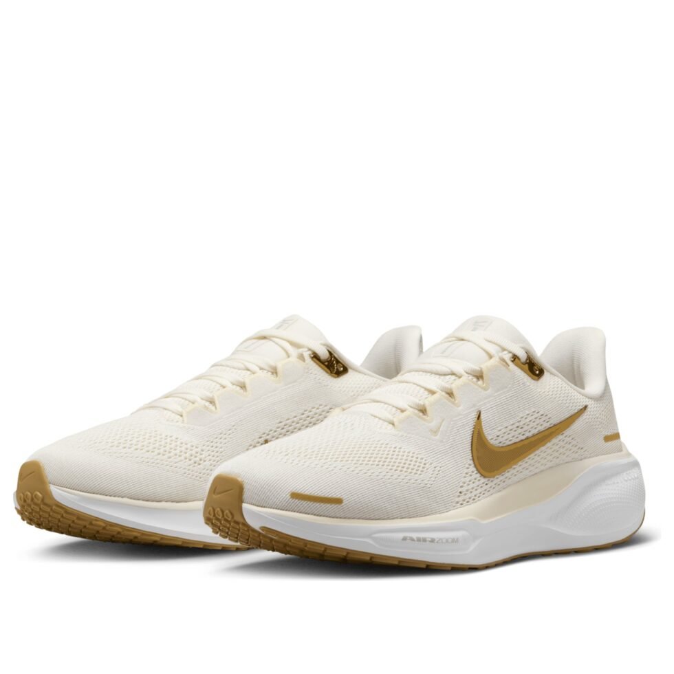 (WMNS) Nike Air Zoom Pegasus 41 'Light Pumice Metallic Gold' FD2723-005 - Image 4