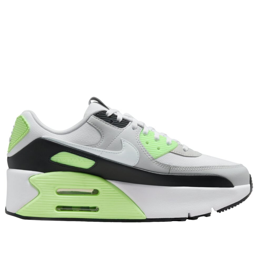 (WMNS) Nike Air Max 90 LV8 'Photon Dust Lime Blast' FD4328-002 - Image 6