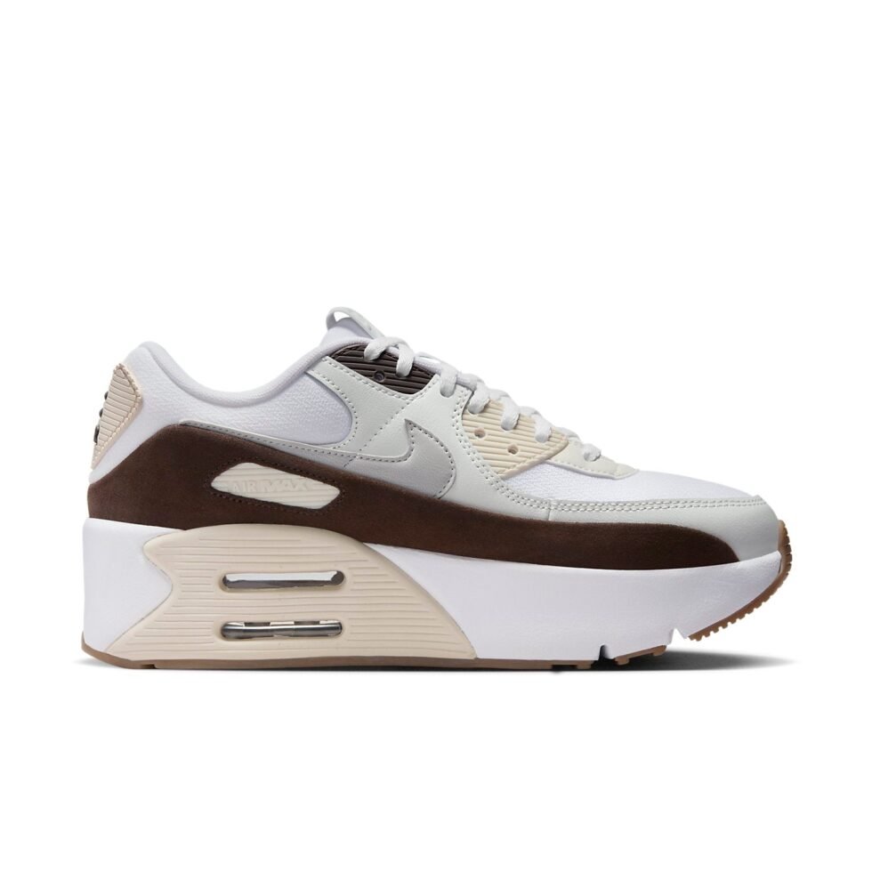 (WMNS) Nike Air Max 90 LV8 'White Baroque Brown' FD4328-102 - Image 2
