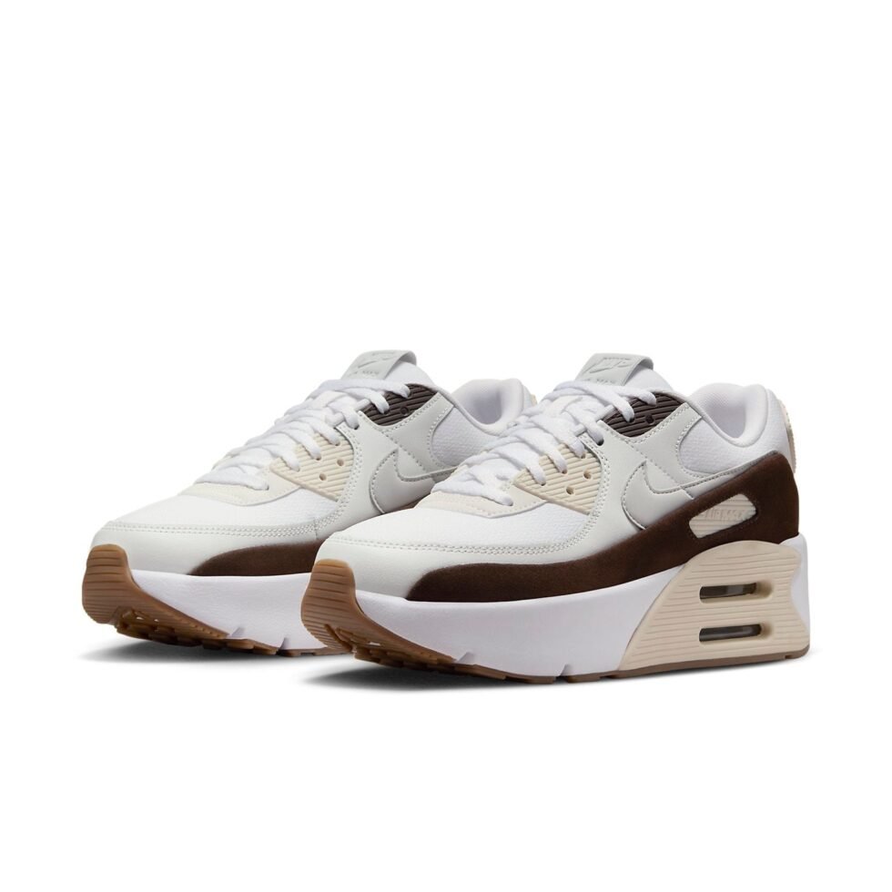 (WMNS) Nike Air Max 90 LV8 'White Baroque Brown' FD4328-102 - Image 3