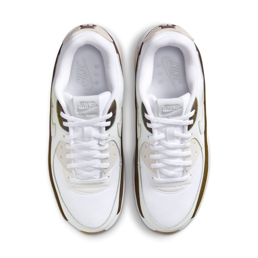 (WMNS) Nike Air Max 90 LV8 'White Baroque Brown' FD4328-102 - Image 4