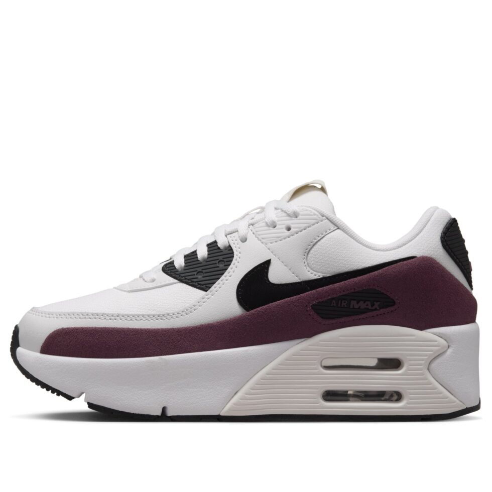 (WMNS) Nike Air Max 90 LV8 'Sail Night Maroon Phantom Black' FD4328-107