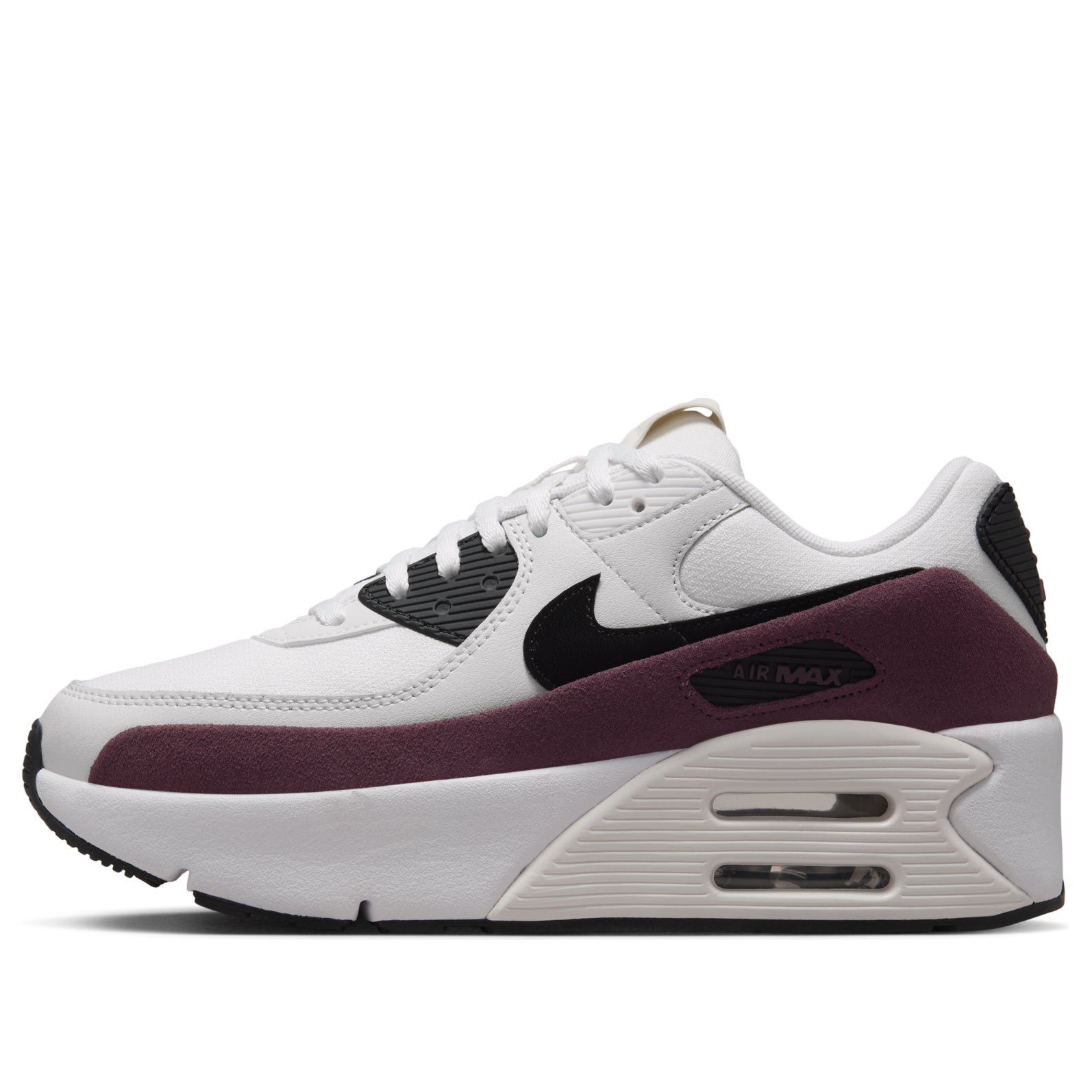 (WMNS) Nike Air Max 90 LV8 'Sail Night Maroon Phantom Black' FD4328-107