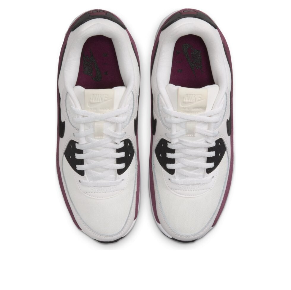 (WMNS) Nike Air Max 90 LV8 'Sail Night Maroon Phantom Black' FD4328-107 - Image 2