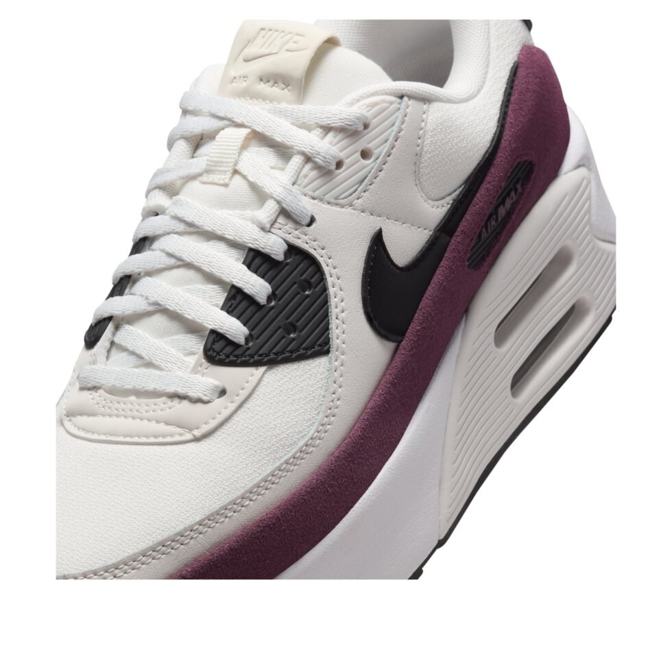 (WMNS) Nike Air Max 90 LV8 'Sail Night Maroon Phantom Black' FD4328-107 - Image 5