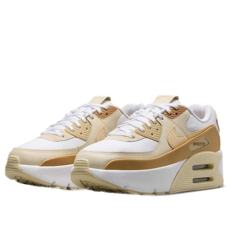 (WMNS) Nike Air Max 90 LV8 'White Club Gold' FD4328-112 - Image 3