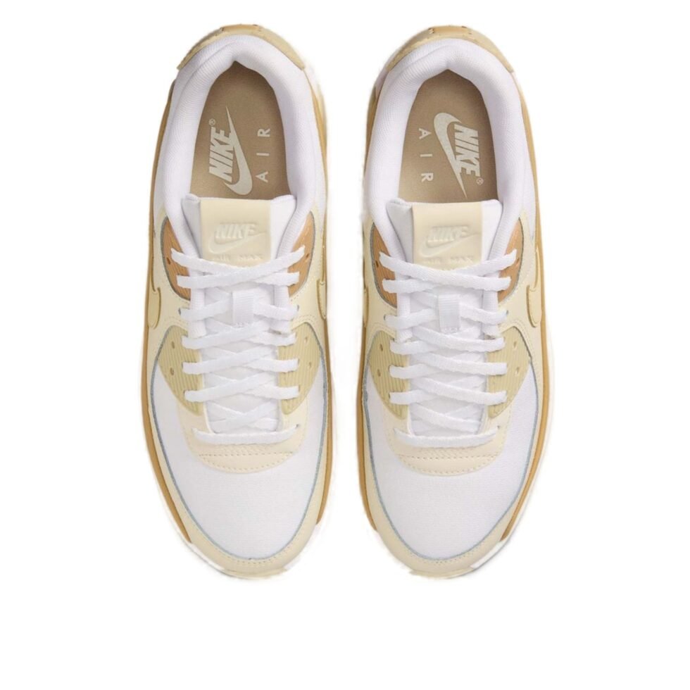 (WMNS) Nike Air Max 90 LV8 'White Club Gold' FD4328-112 - Image 4