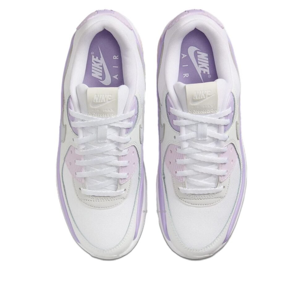 (WMNS) Nike Air Max 90 LV8 'White Hydrangeas Wolf Grey' FD4328-113 - Image 4