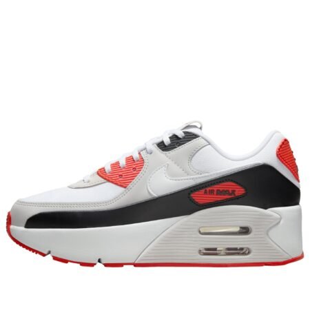 (WMNS) Nike Air Max 90 LV8 'White Black Picante Red' FD4328-114