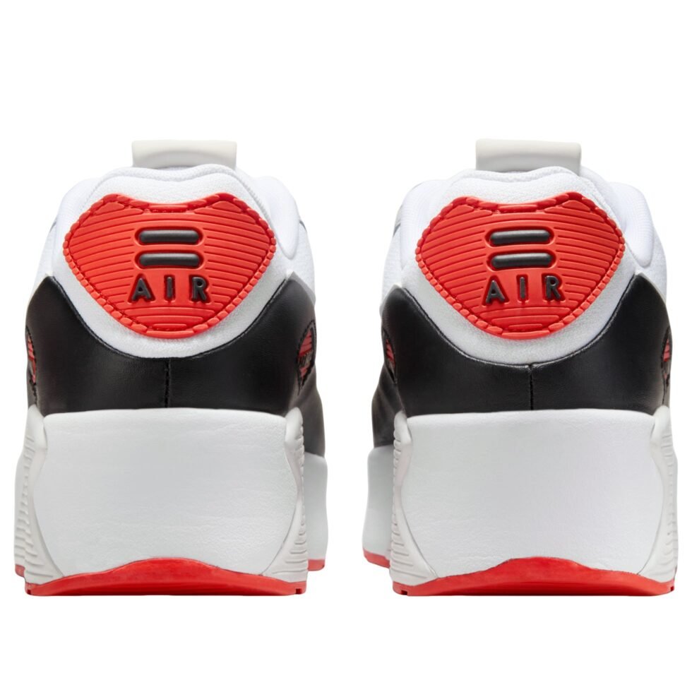 (WMNS) Nike Air Max 90 LV8 'White Black Picante Red' FD4328-114 - Image 3