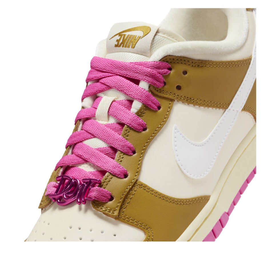 (WMNS) Nike Dunk Low 'Just Do It - Bronzine Pink' FD8683-700 - Image 5
