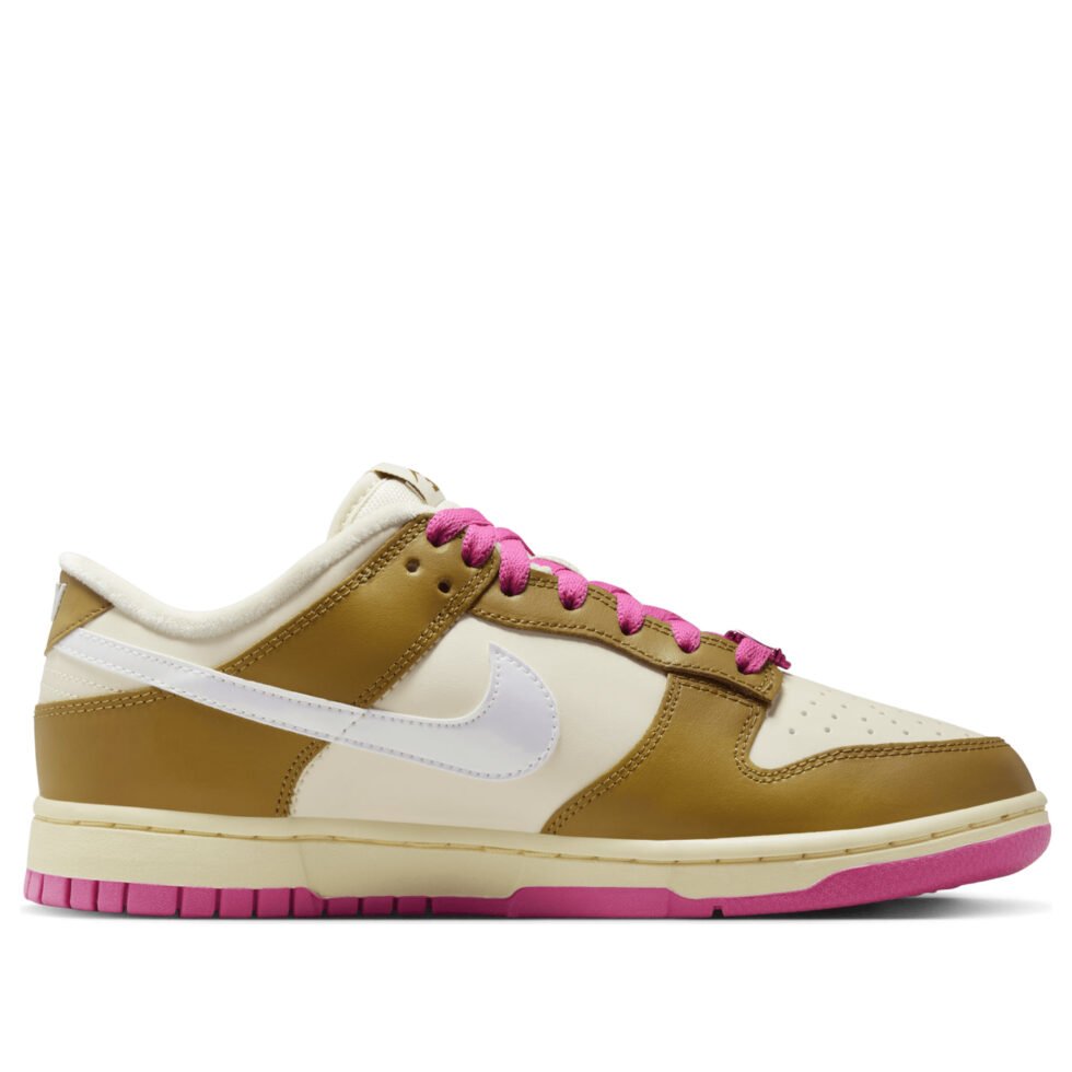(WMNS) Nike Dunk Low 'Just Do It - Bronzine Pink' FD8683-700 - Image 6