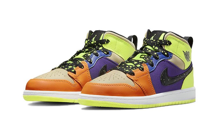 (PS) Air Jordan 1 Mid SE 'Volt Vivid Orange' FD8793-700 - Image 3