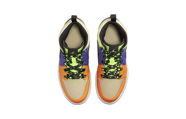 (PS) Air Jordan 1 Mid SE 'Volt Vivid Orange' FD8793-700 - Image 4