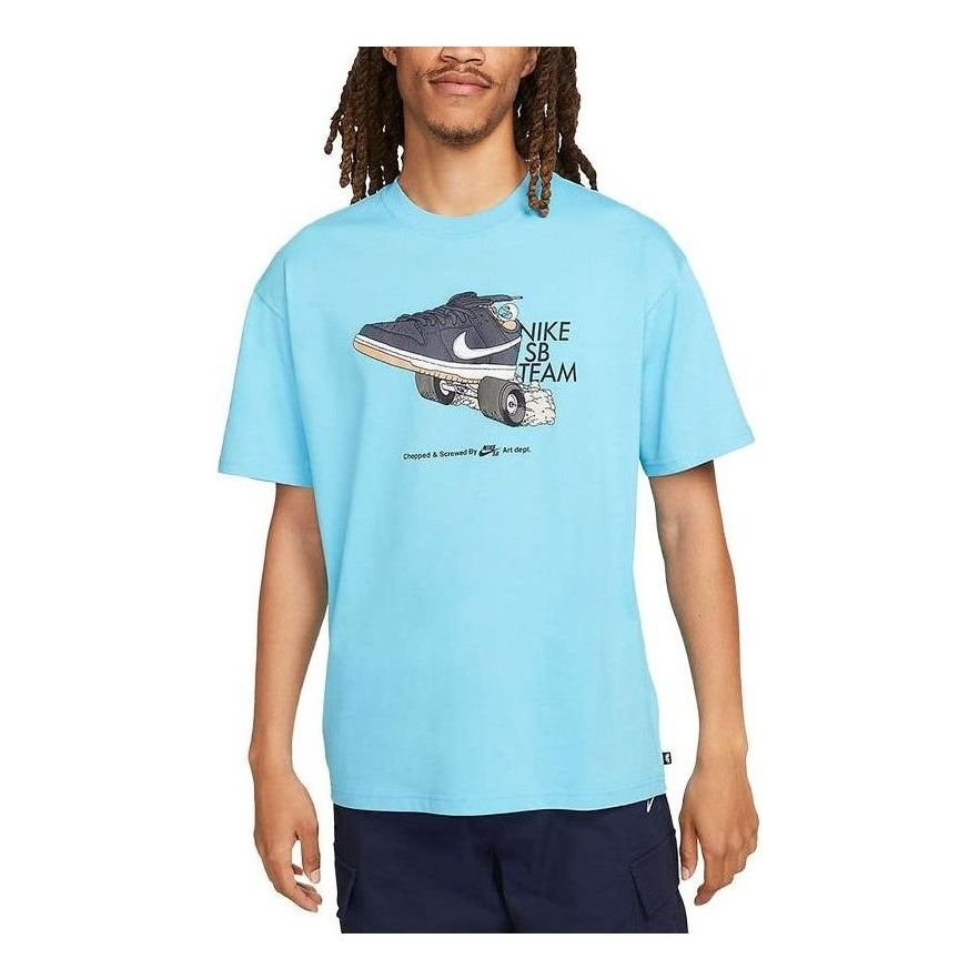 Nike SB Skateboarding T-shirt 'Ocean Blue' FJ1138-416