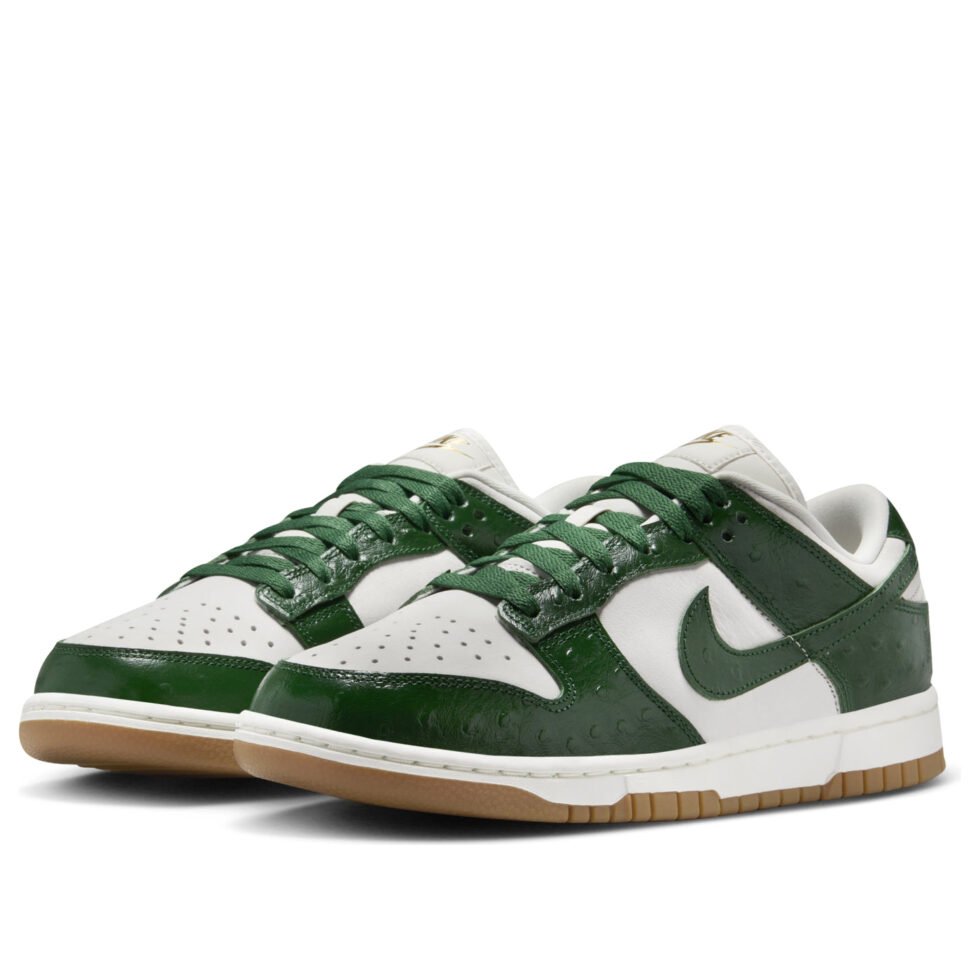 (WMNS) Nike Dunk Low LX 'Gorge Green Ostrich' FJ2260-002 - Image 4