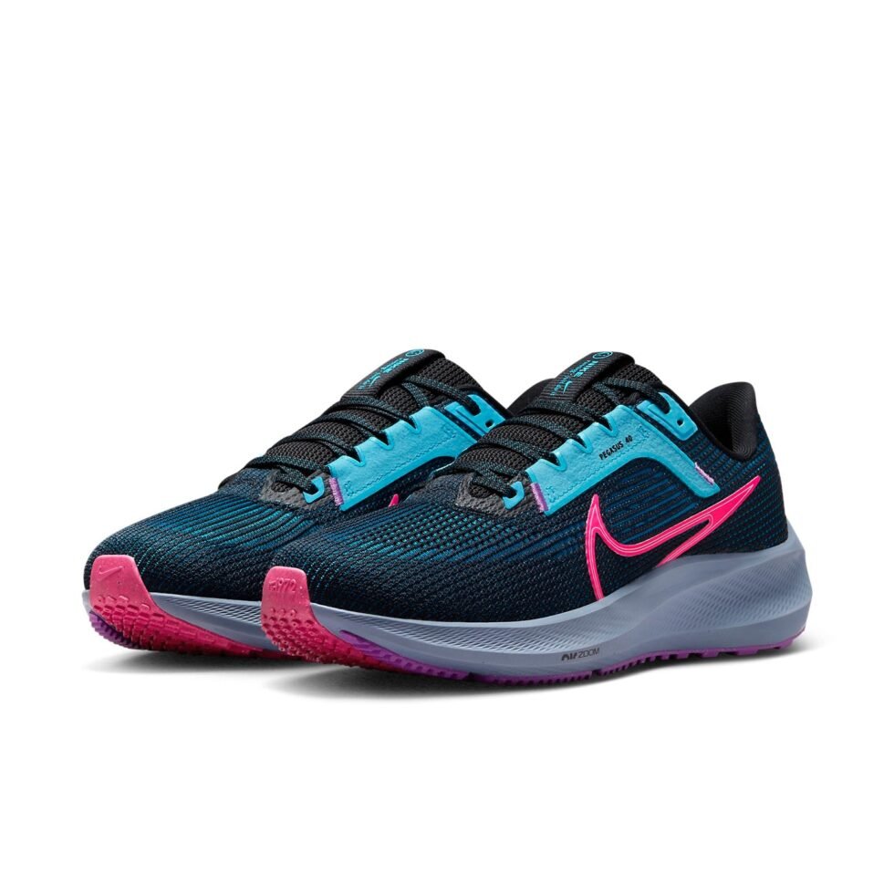 (WMNS) Nike Air Pegasus 40 SE 'Black Pink Green Abyss' FJ2974-001 - Image 2