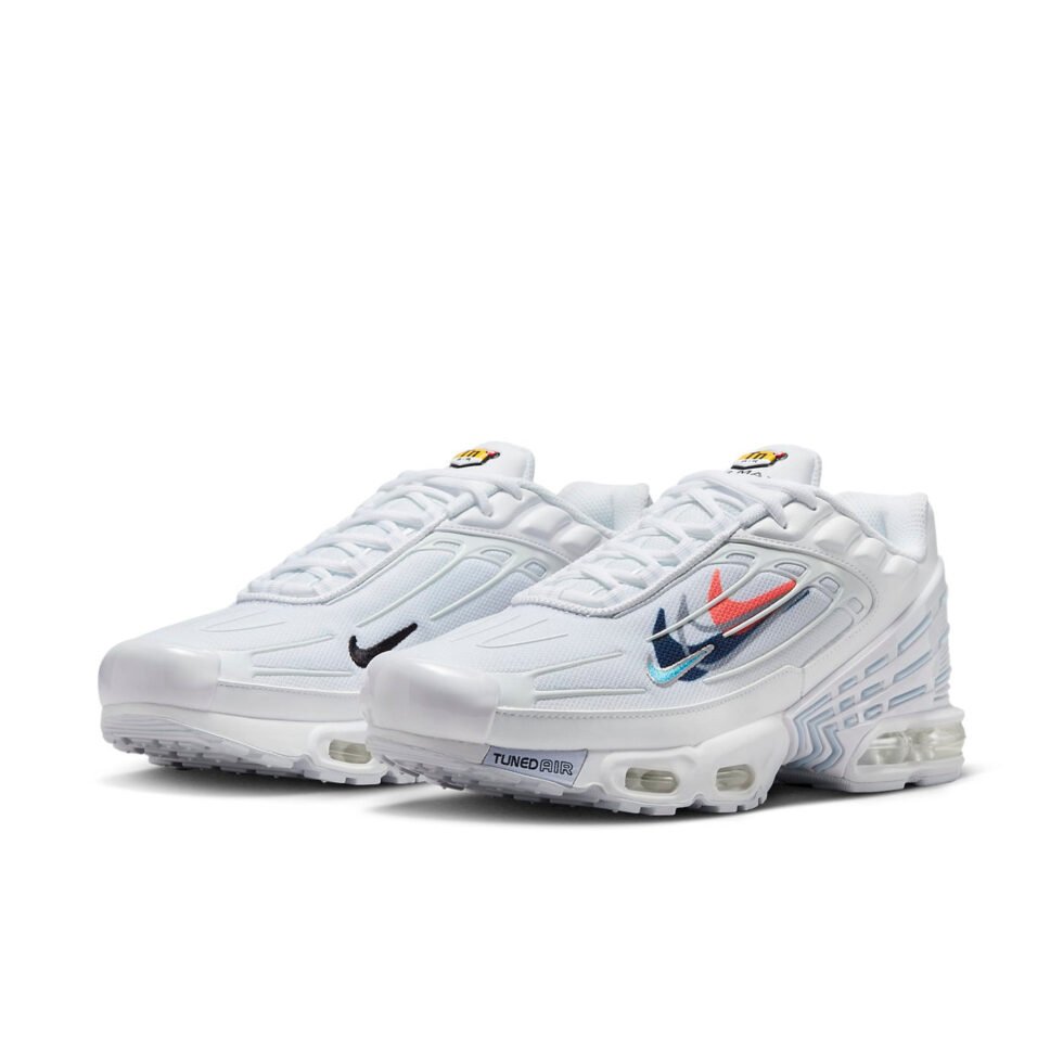 Nike Air Max Plus 3 'Multi-Swoosh - White Midnight Navy' FJ4225-100 - Image 3