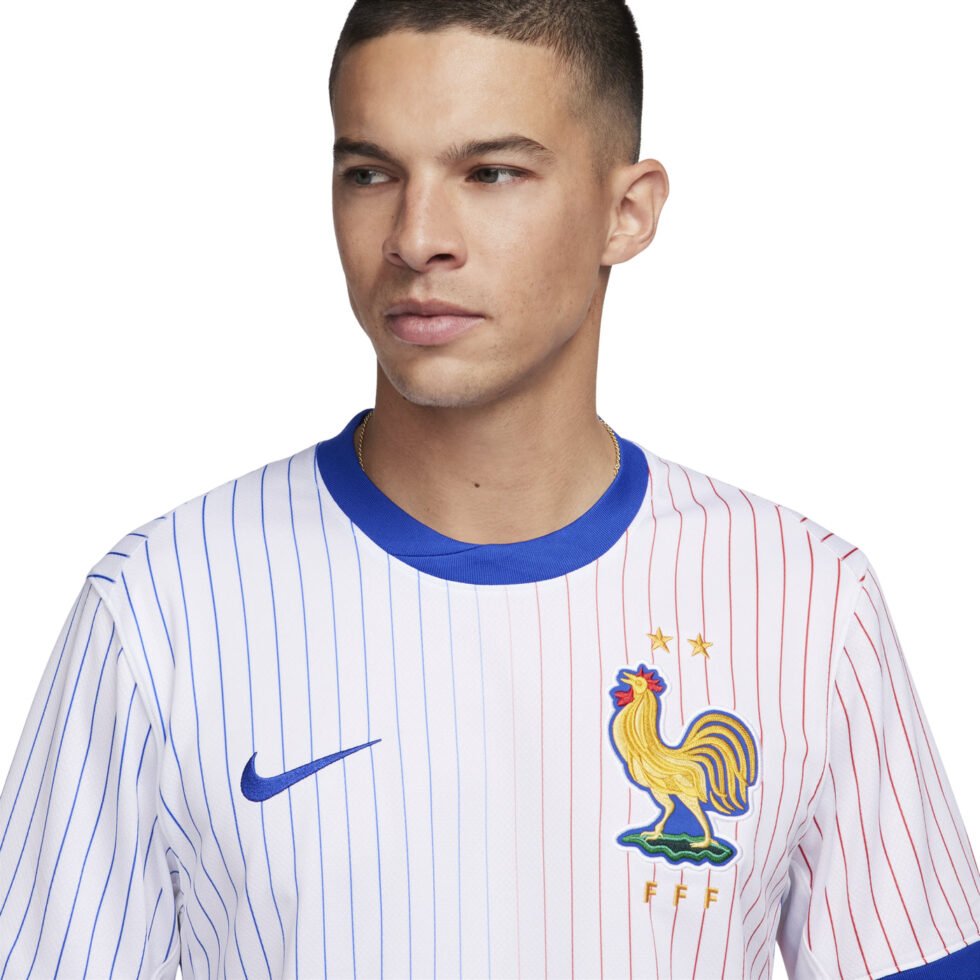 Nike France FFF 24/25 Stadium Away Soccer Jersey 'White Blue' FJ4273-100 - Image 6