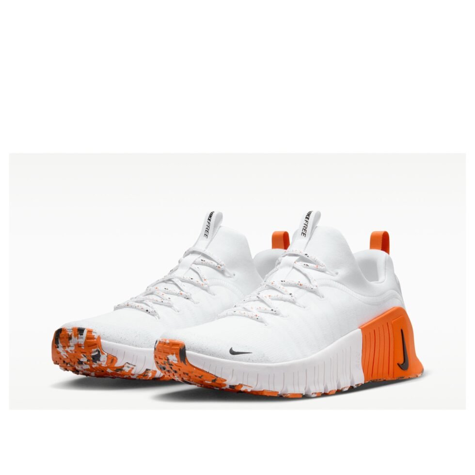 Nike Free Metcon 6 'White Safety Orange' FJ7127-106 - Image 4