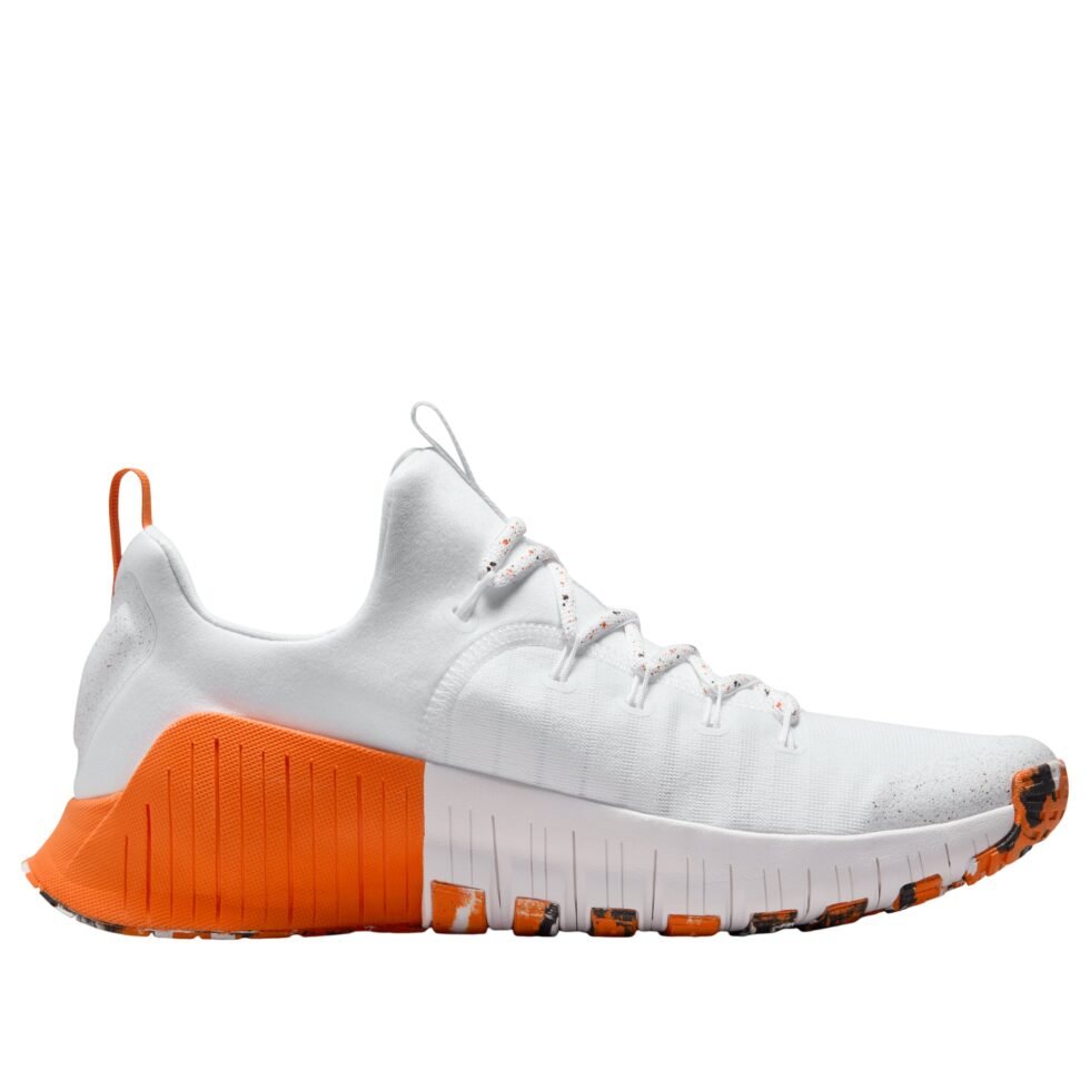 Nike Free Metcon 6 'White Safety Orange' FJ7127-106 - Image 6