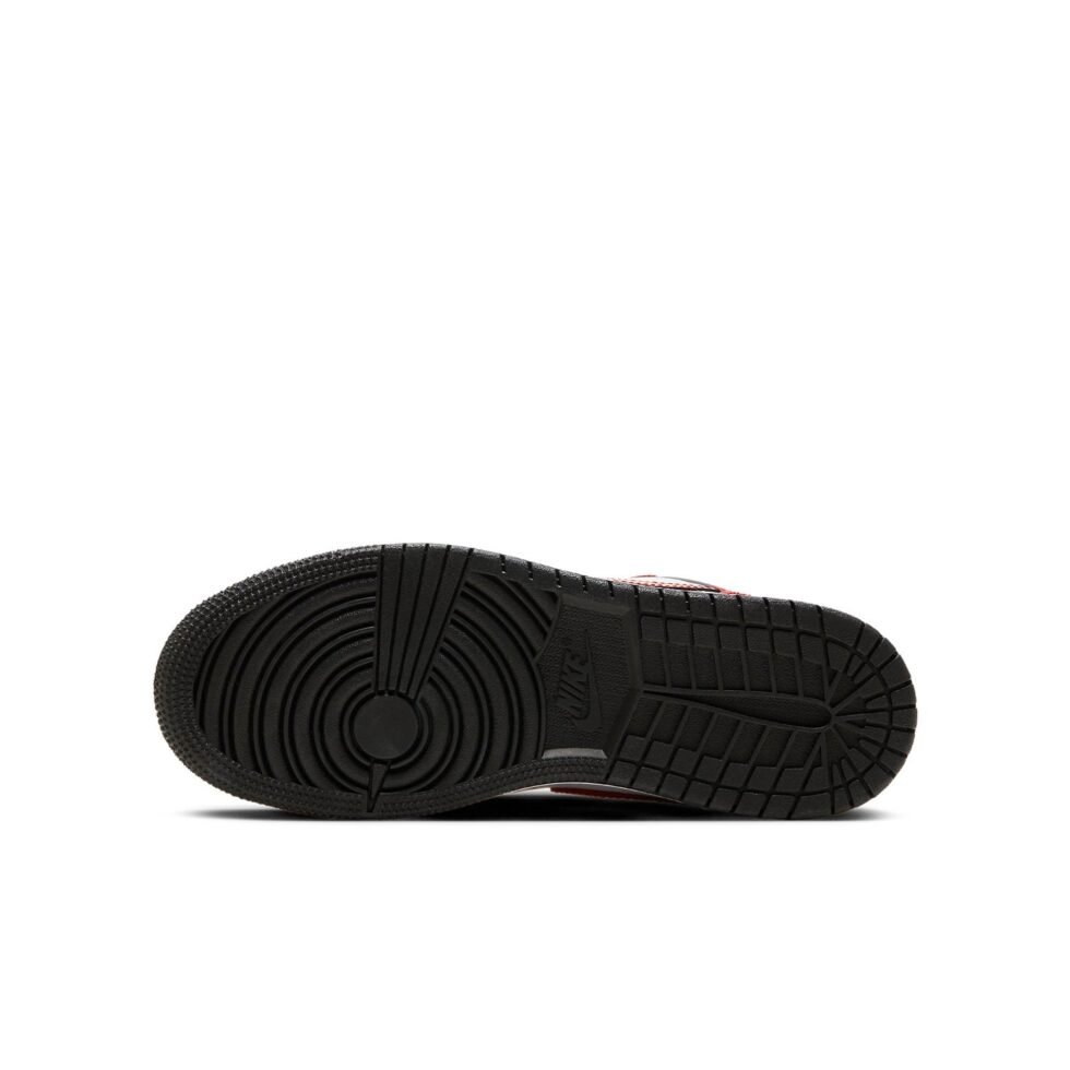 (GS) Air Jordan 1 Low 'Flaming Swoosh - Gym Red' FJ7222-101 - Image 6