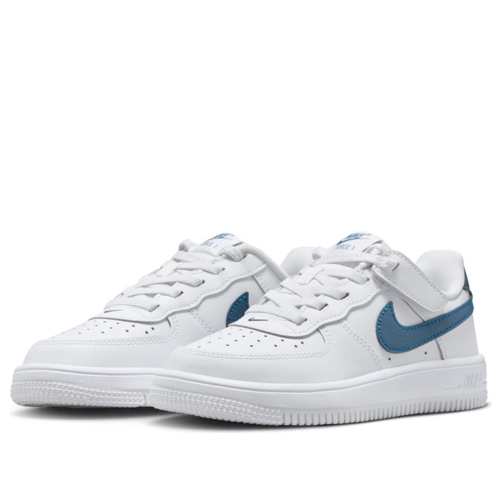 (PS) Nike Force 1 Low EasyOn 'White Thunderstorm' FN0237-110 - Image 4