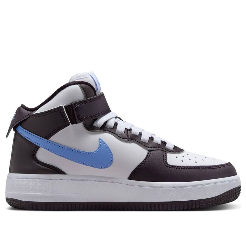 (GS) Nike Air Force 1 Mid EasyOn 'Burgundy Ash White Royal' FN1193-600 - Image 2