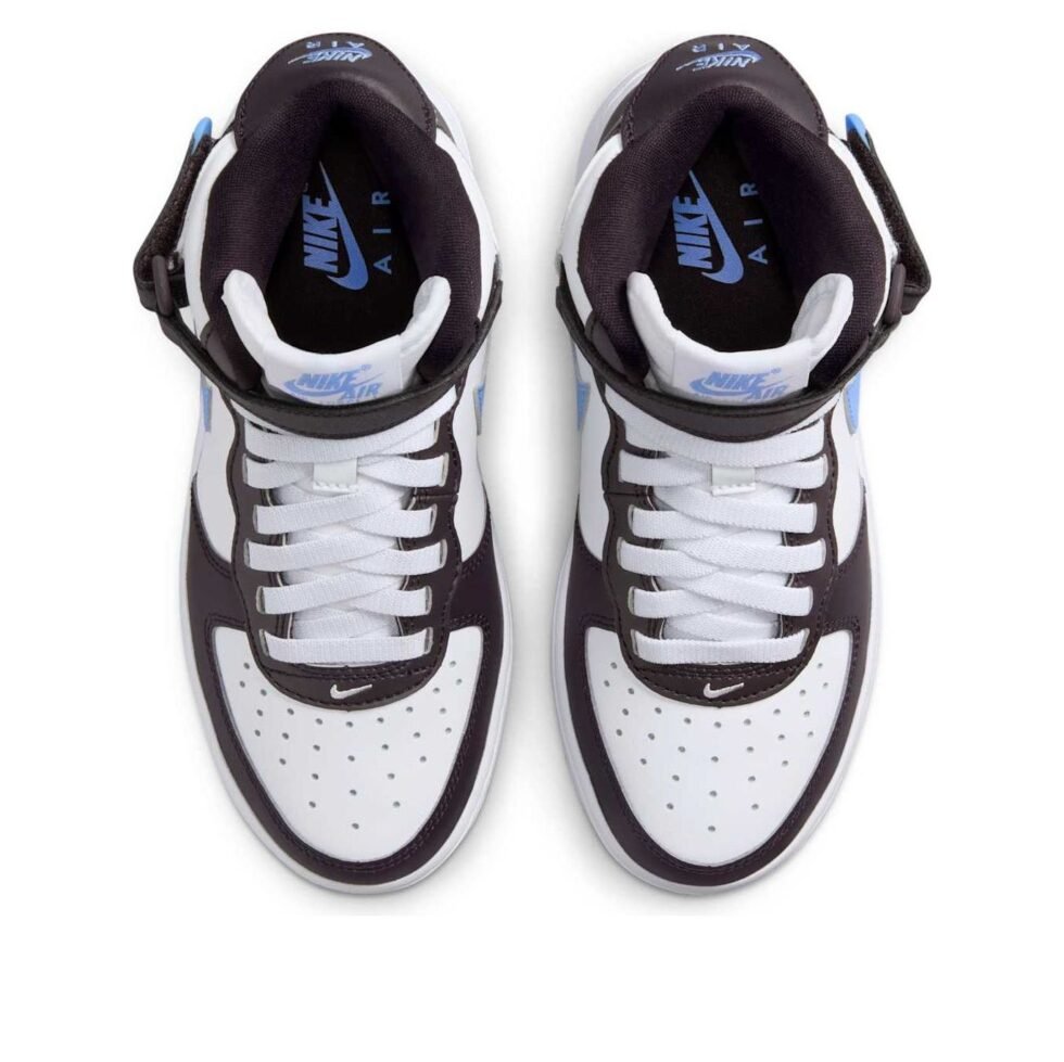 (GS) Nike Air Force 1 Mid EasyOn 'Burgundy Ash White Royal' FN1193-600 - Image 4