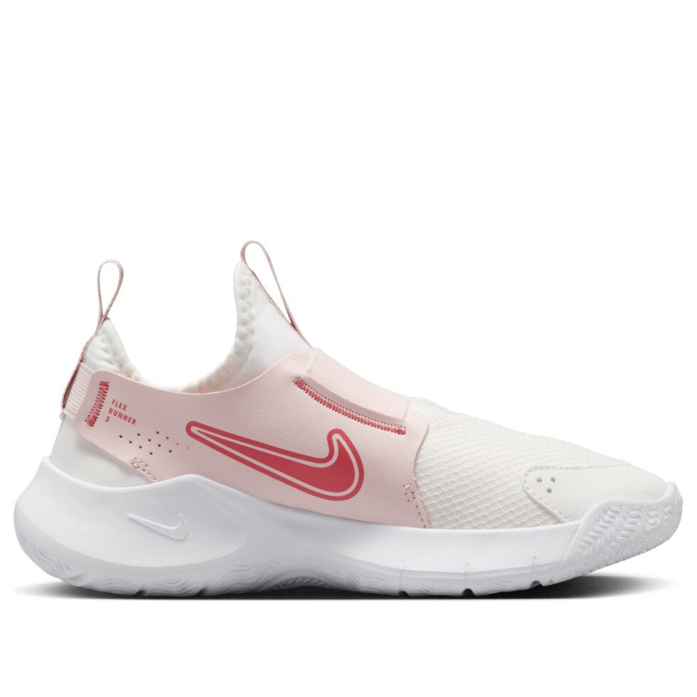 (GS) Nike Flex Runner 3 'Summit White Echo Pink Magic Ember' FN1294-104 - Image 6