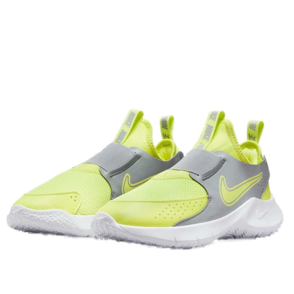 (GS) Nike Flex Runner 3 'Summit White White Light Lemon Twist' FN1294-105 - Image 4