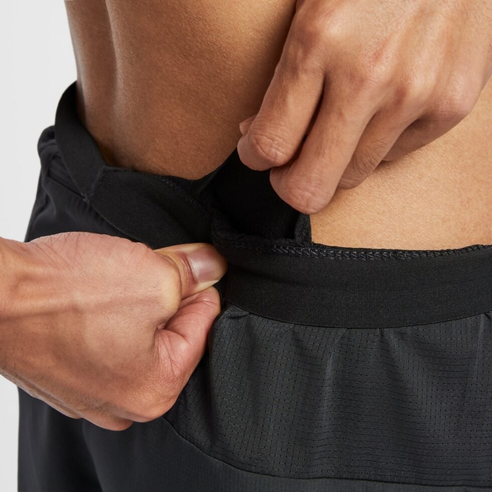 Nike Stride Dri-FIT 5" 2-in-1 Running Shorts Asia Sizing 'Black' FN2993-010 - Image 3
