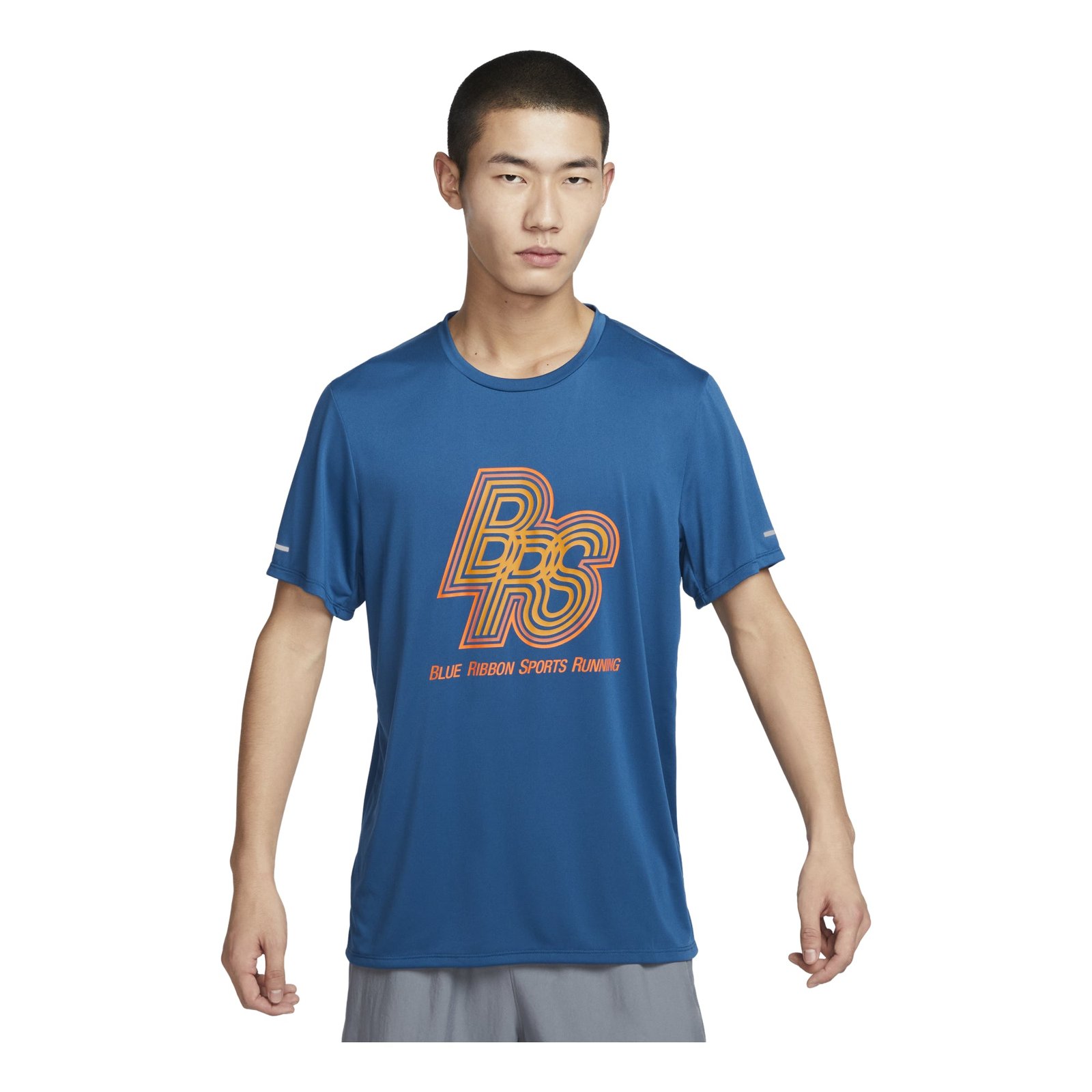 Nike Running Energy Rise 365 Dri-FIT Short-Sleeve Top 'Court Blue Orange' FN3295-476