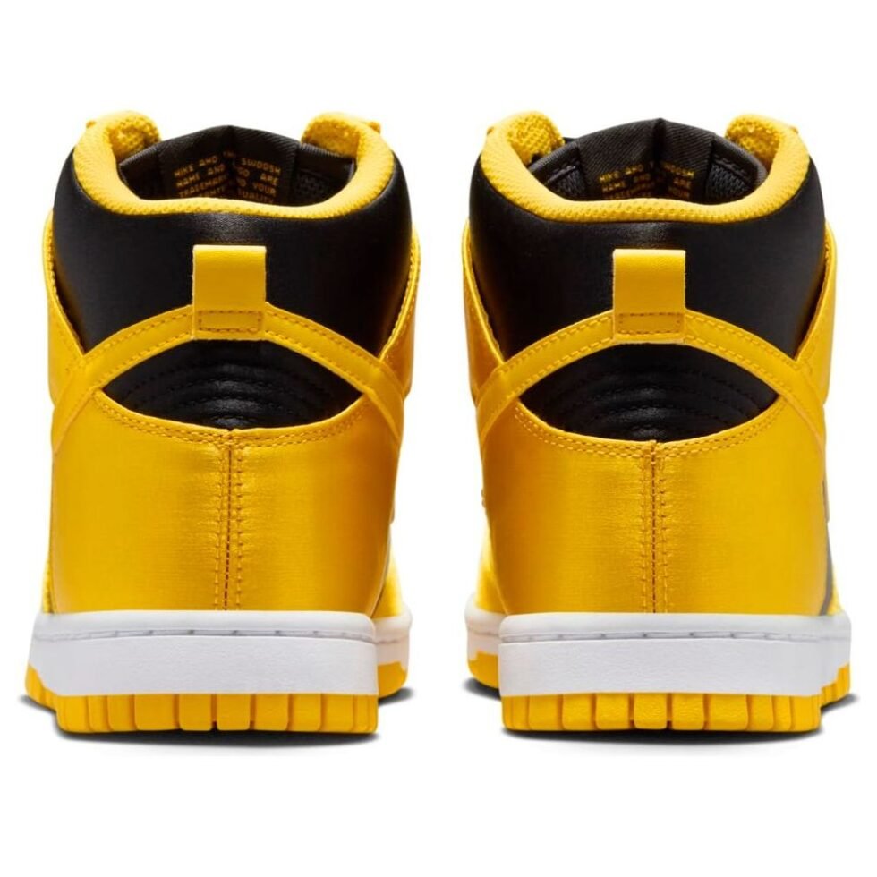 (WMNS) Nike Dunk High Goldenrod Satin 'Yellow Black' FN4216-001 - Image 5
