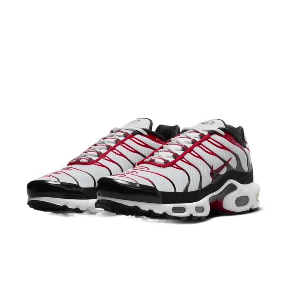 Nike Air Max Plus 'Pure Platinum Black Red' FN6949-002 - Image 3