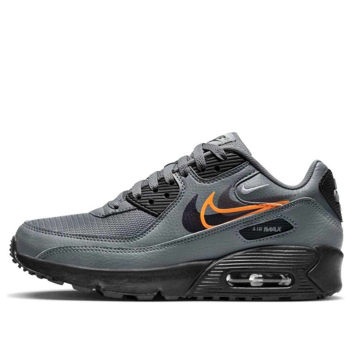 (GS) Nike Air Max 90 Next Nature 'Multi-Swoosh - Smoke Grey Mandarin' FN7785-001