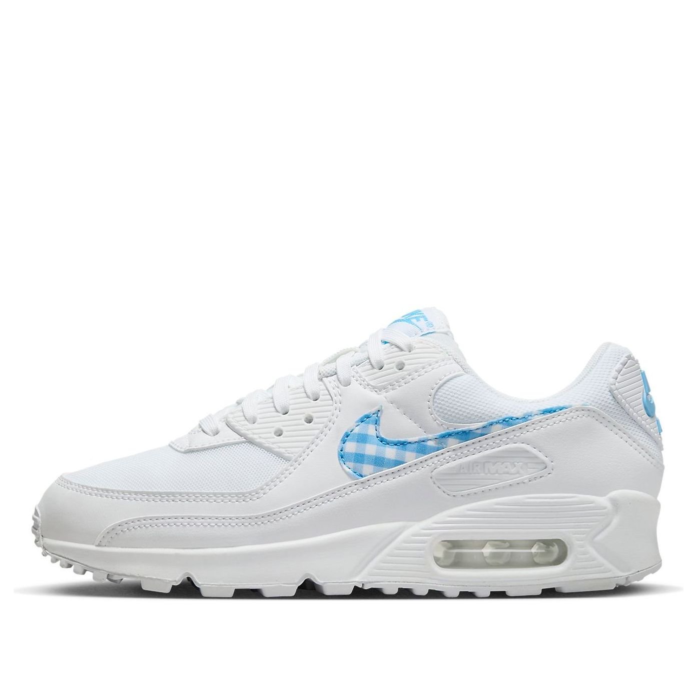 (WMNS) Nike Air Max 90 'Blue Gingham' FQ0207-100