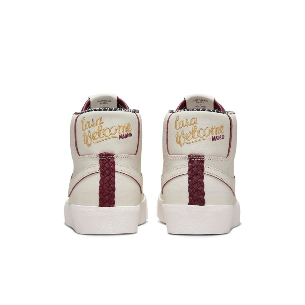 Nike x Welcome Skateboarding Zoom Blazer Mid SB 'Casa Welcome Madrid' FQ0795-100 - Image 4