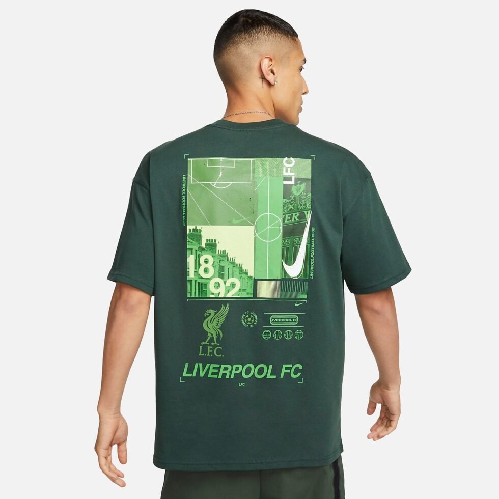Nike Liverpool FC Max90 Soccer T-shirt 'Green' FQ1545-397 - Image 2