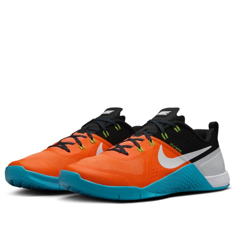 Nike Metcon 1 OG 'Total Orange Blue Lagoon' FQ1854-800 - Image 4