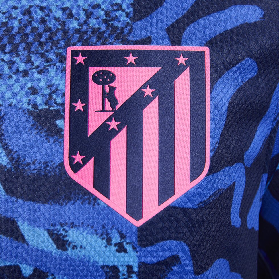 Nike Dri-FIT Atletico Madrid 2024/25 Stadium Third Football Replica Jesrey 'Blue Pink' FQ2021-493 - Image 4