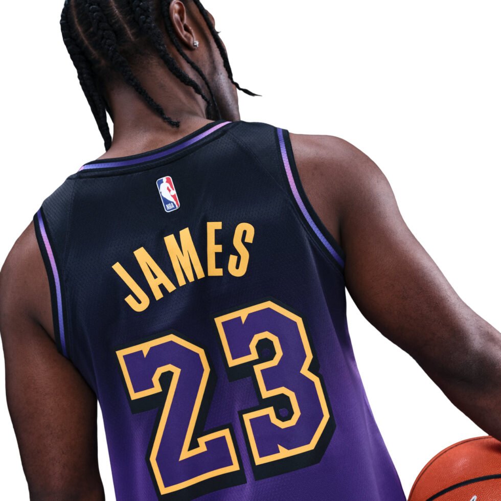 Nike Los Angeles Lakers 2024/25 City Edition Jersey 'Lebron James' FQ4346-504 - Image 3