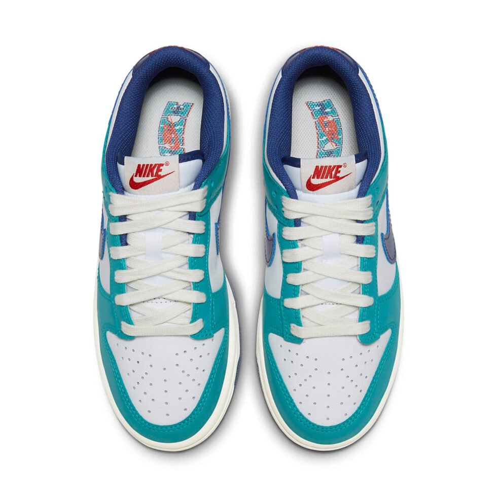 (WMNS) Nike Dunk Low 'Teal Nebula Deep Royal Blue' FQ6870-141 - Image 3