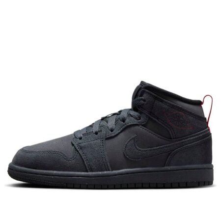 (PS) Air Jordan 1 Mid SE Craft 'Dark Smoke Red' FQ7754-001