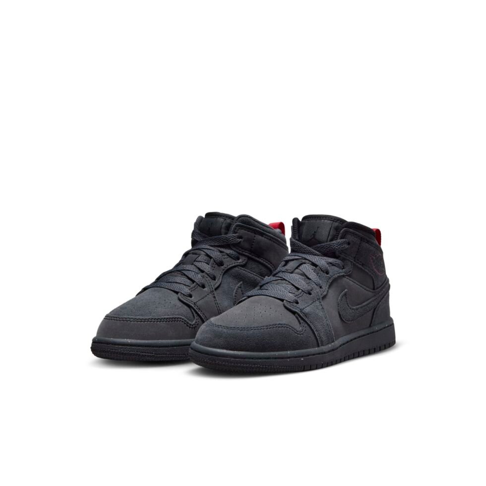 (PS) Air Jordan 1 Mid SE Craft 'Dark Smoke Red' FQ7754-001 - Image 3